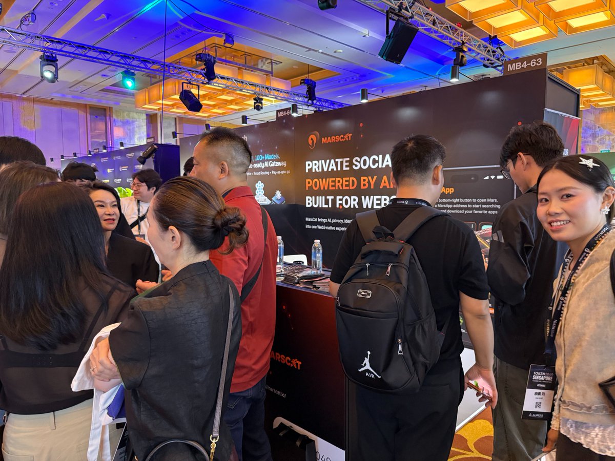 MarsCat_Global's tweet photo. 🇸🇬 MarsCat at #TOKEN2049 Singapore! 🐱
Great conversations, new connections, and lots of familiar faces at MB4 63. 🌐
Thanks to everyone who stopped by! ❤️
Come say hi! 👋
#MarsCat #MCAT #Privacy https://t.co/fK9pIzoJPP