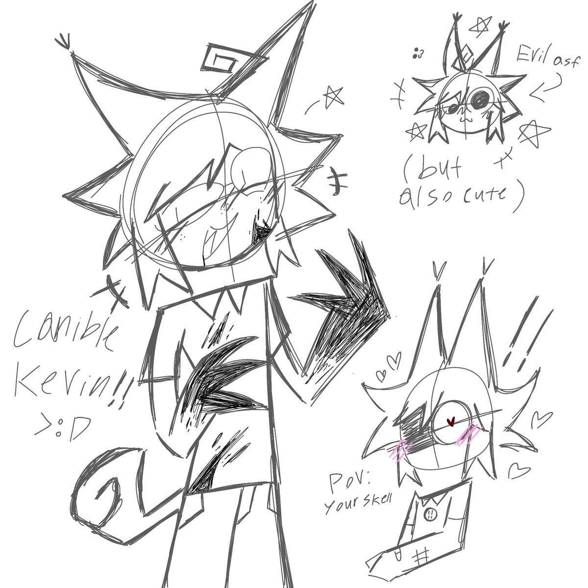 Cartereatspaper's tweet photo. Kevin if he were cannibalistic (holy crap my art looks better in sketch-) #fpe #fundamentalpapereducation #fpekevin #fpeskell #fperobby #SkellxKevin #KevinxSkell https://t.co/yCSisRz3Rc