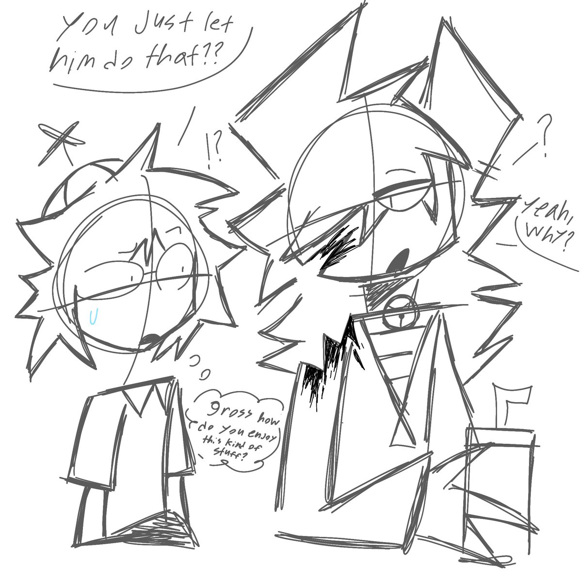 Cartereatspaper's tweet photo. Kevin if he were cannibalistic (holy crap my art looks better in sketch-) #fpe #fundamentalpapereducation #fpekevin #fpeskell #fperobby #SkellxKevin #KevinxSkell https://t.co/yCSisRz3Rc