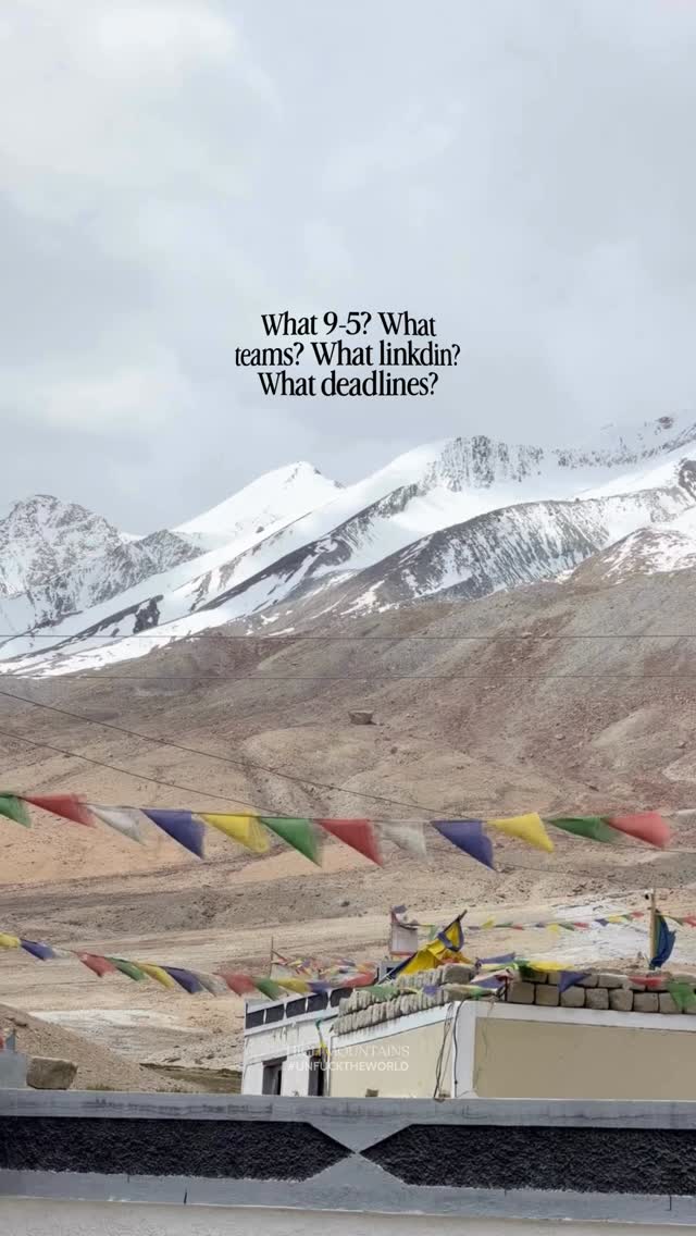 alonzodan_7tf's tweet photo. What 9–5? What Teams? Some dreams don’t fit inside a calendar invite. They belong on endless roads, under open skies, between mountain silence and your own heartbeat. Ladakh reminds you: life exists beyond screens, meetings, and deadlines. https://t.co/G7ABrJaxSI