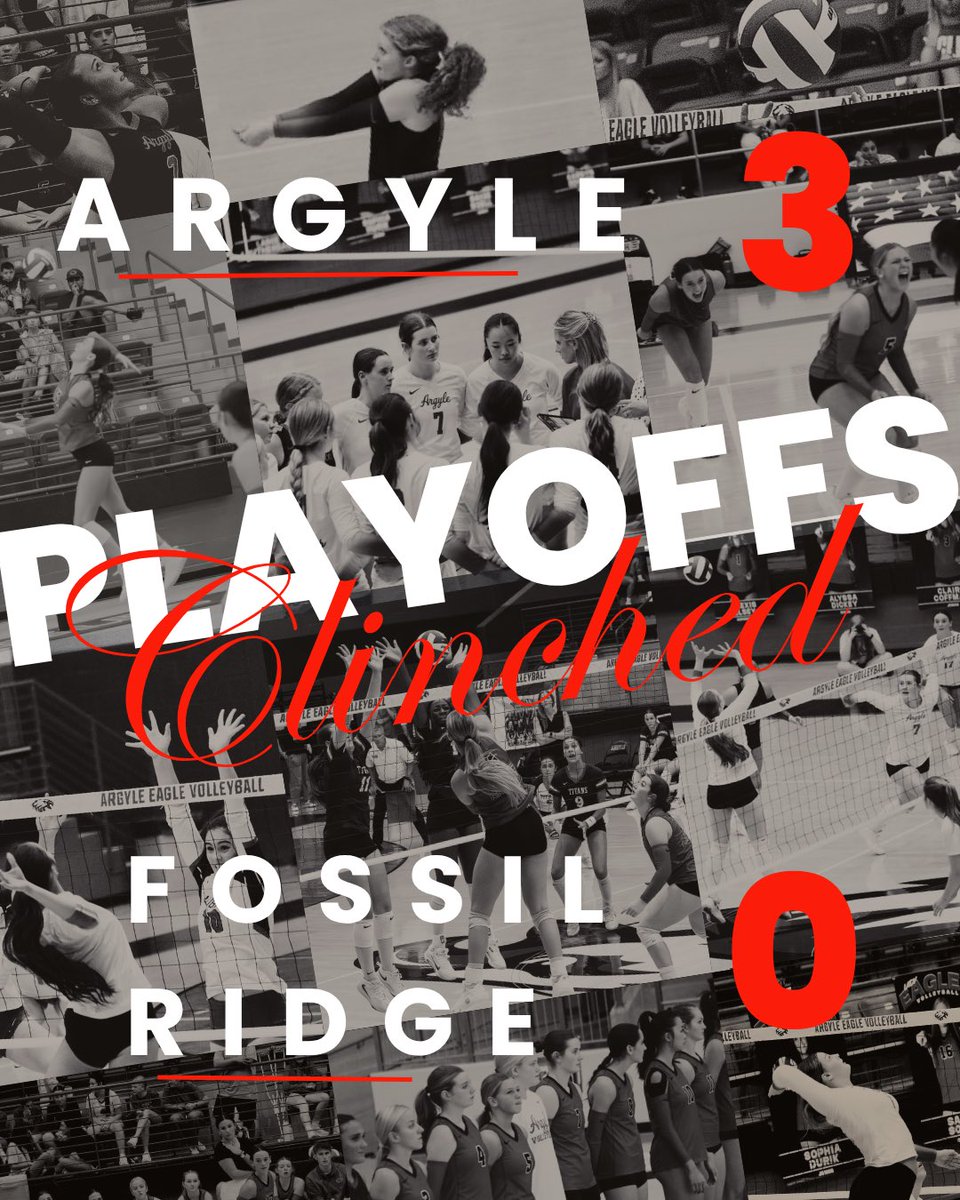 argyleeaglevb's tweet photo. With tonightβs win, Argyle Eagle Volleyball has officially earned a spot in the UIL playoffs for the 20th consecutive season! So proud of this team and this program! β€οΈπ¦
#ONE26 β€οΈ https://t.co/Jop1PP2hoR