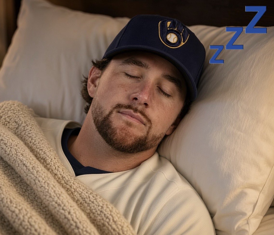JustHxnter's tweet photo. Brice Turang when the calendar hits October 1st 😔 Hibernat-urang. 💤 https://t.co/iJjMPlzD02