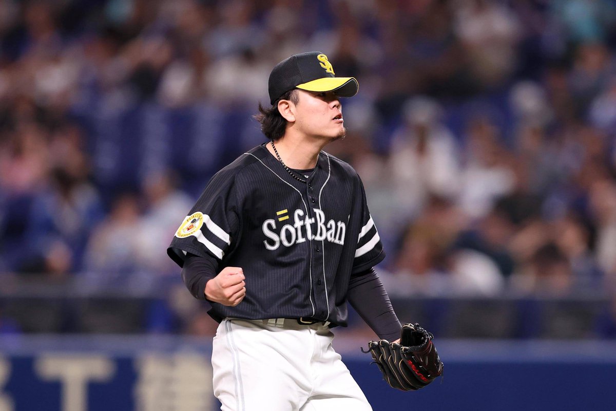 takafullc2's tweet photo. 【成績プレイバック】

上茶谷大河投手

登板数：36
勝利：8
敗北：3
防御率3.26
セーブ：1
ホールド：10
勝率：727
イニング：91
奪三振：80

中継ぎとして開幕1軍入りし、7月からはローテーションに定着！

キャリアハイの8勝を挙げました！

#sbhawks #鷹フル https://t.co/DjhG0TMTYV