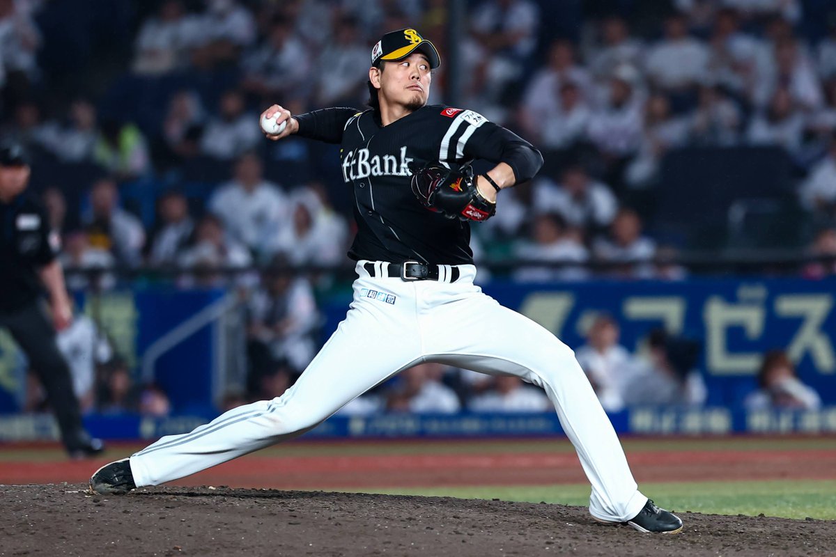 takafullc2's tweet photo. 【成績プレイバック】

上茶谷大河投手

登板数：36
勝利：8
敗北：3
防御率3.26
セーブ：1
ホールド：10
勝率：727
イニング：91
奪三振：80

中継ぎとして開幕1軍入りし、7月からはローテーションに定着！

キャリアハイの8勝を挙げました！

#sbhawks #鷹フル https://t.co/DjhG0TMTYV