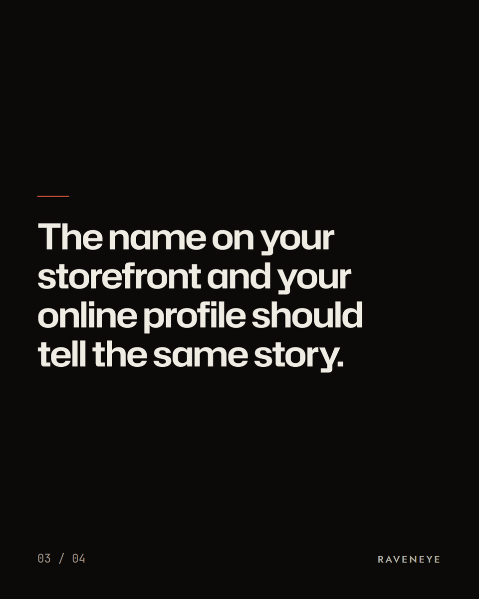 Raveneyeglobal's tweet photo. Someone points their phone at your shop. A recent Google update lets an AI assistant read your sign, right from their camera. So the name on your storefront and the name on your online business profile should tell the same story. It's a good day to check they match.

#localSEO https://t.co/N1xrRRasv2