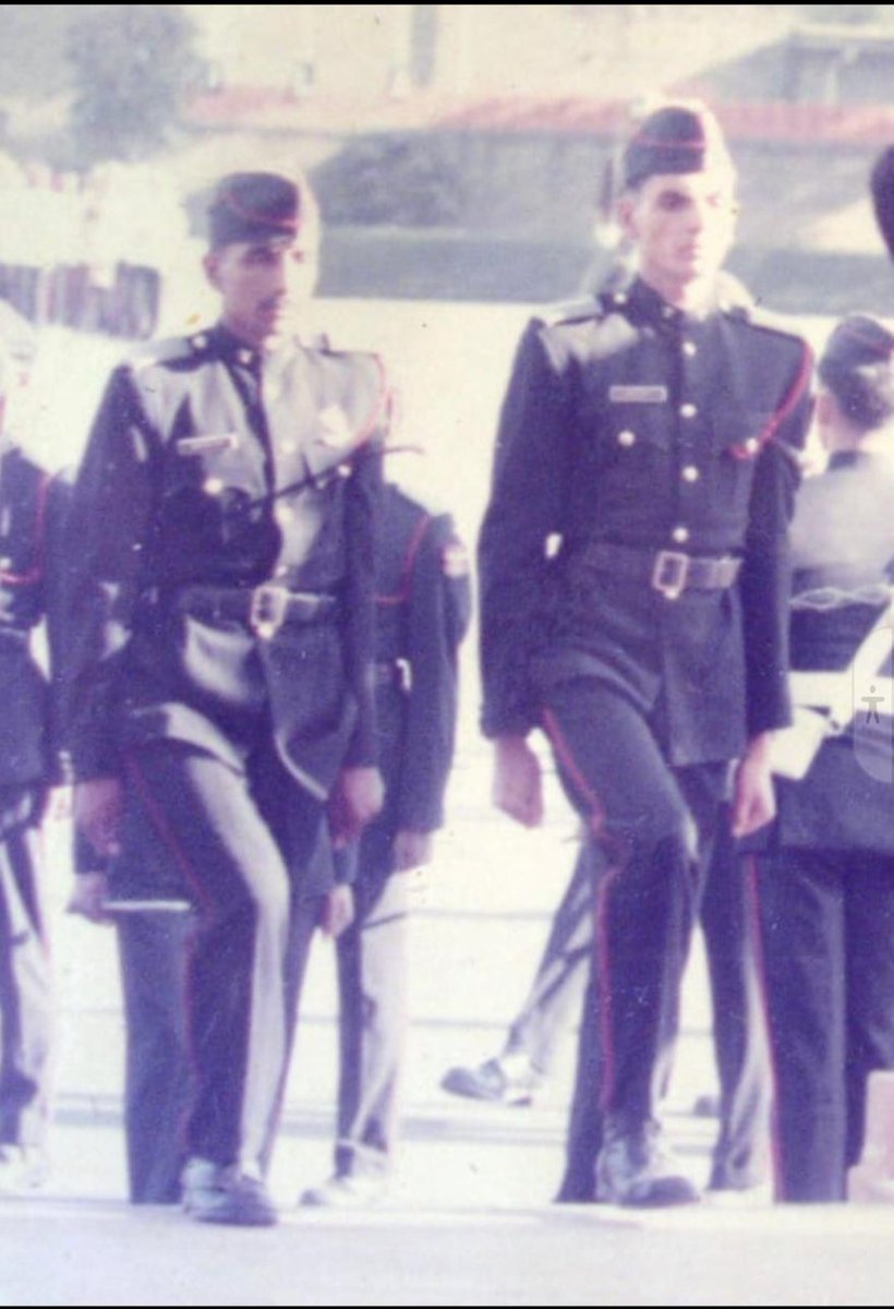 sushilskinner's tweet photo. Gen Dhiraj Seth, the COAS, and Air Marshal Ashutosh Dixit, Air Chief-designate, stepping out together from the NDA in December ’86. Maybe 19 or 20 years old. Who thought they would head their respective organisations together one day? https://t.co/XbrFxm3Wtu