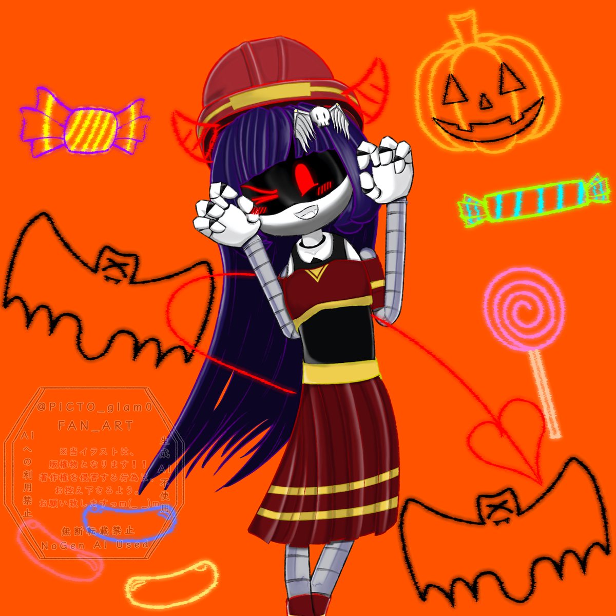 PICTO_glam0's tweet photo. #Muderdrones #Doll #fanarts #Halloween
"Doll-chan, who really enjoys Halloween,,๐"
In the image. I wrote it~โบ๏ธโจ๏ธโจ๏ธ
If there is a time like this. The feeling that it's cute. There is a little bit,,(๊ชห๊ณห๊ช)โก https://t.co/EB0l6voUuQ