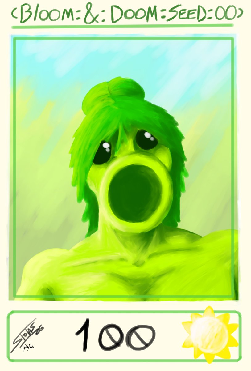 maxstudyos's tweet photo. Peashooter boy🌱
#plantsvszombies #plants #male #art  #plantasvszombis #vegano #plantas https://t.co/rlOK7NXxp4