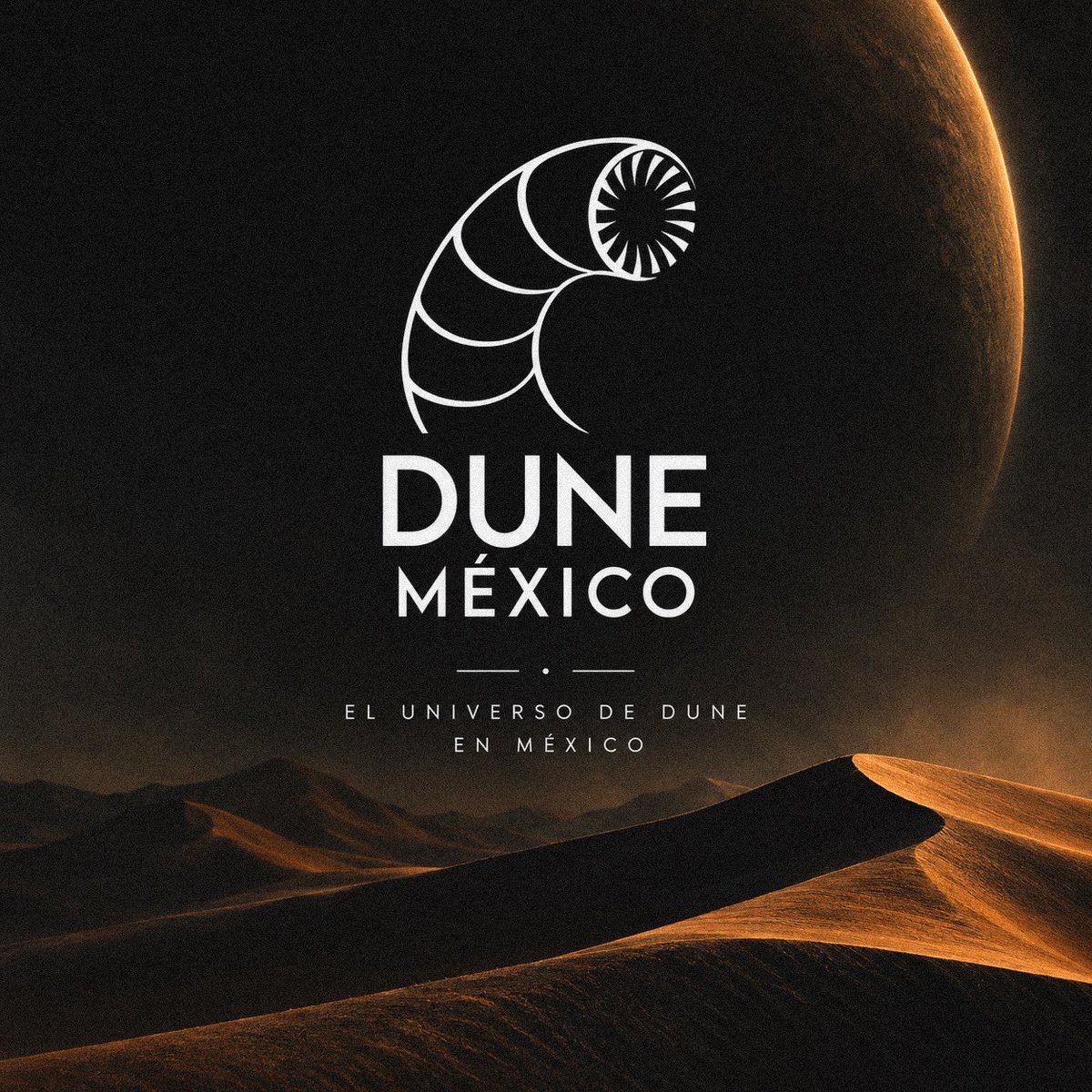 dunemexico_'s tweet photo. 🏜️✨ NUEVA ERA. NUEVO LOGO.

El universo de DUNE MÉXICO evoluciona.

Hoy presentamos oficialmente nuestro nuevo logo, una nueva identidad para seguir compartiendo contigo todo lo relacionado con el universo de Dune. 🌙🏜️

#Dune
#DunePartThree
#DuneMovie https://t.co/nNglW9MV6i