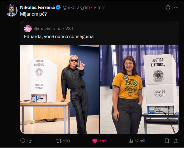 saintliberte's tweet photo. até fechou a conta depois dessa KKKKKKKKKKK https://t.co/0YtiRqgthV
