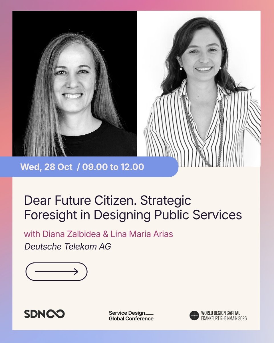 SDNetwork's tweet photo. Where should a service stop? And who are we designing for beyond today? 🧭

Two #SDGC26 workshops on Oct 28 explore responsible design:
DRAW THE LINE
Dear Future Citizen

Book here: https://t.co/oqpofojmIS https://t.co/x2K07834bc