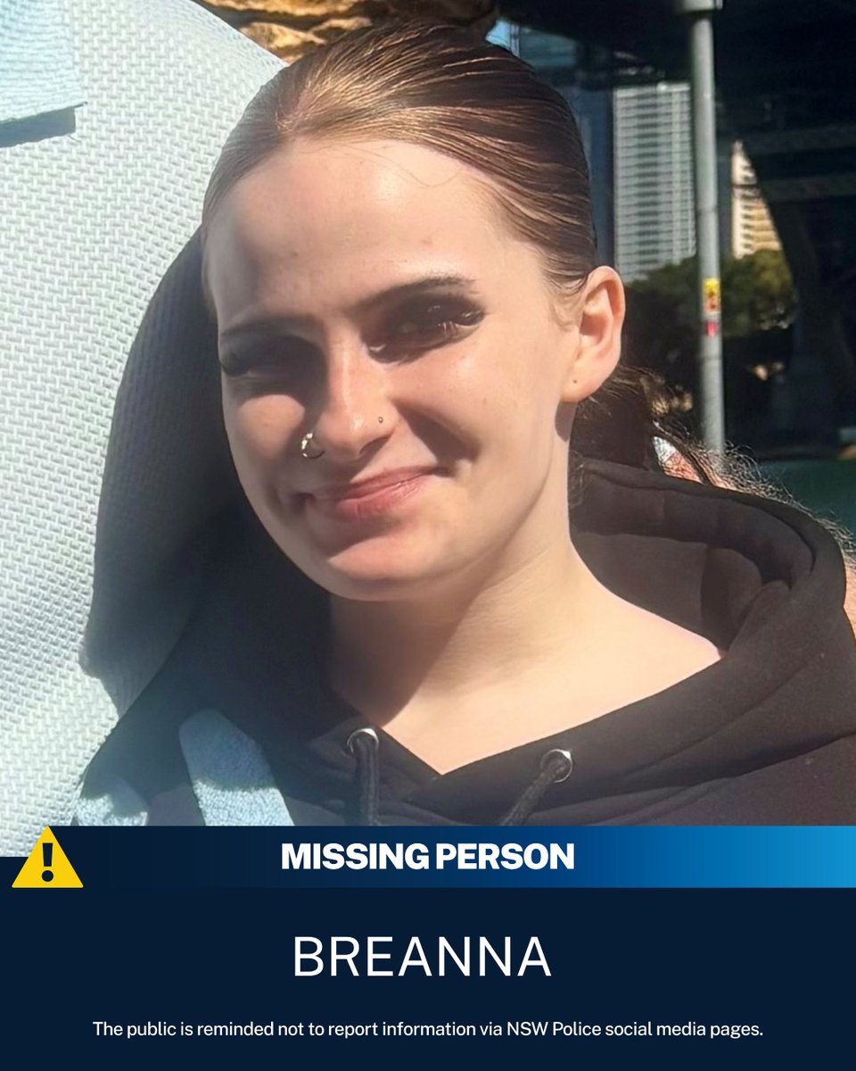 nswpolice's tweet photo. Can you help us find Breanna?

MORE INFORMATION ➡ https://t.co/DP6YZMsy3S https://t.co/p8PV1iLnXS
