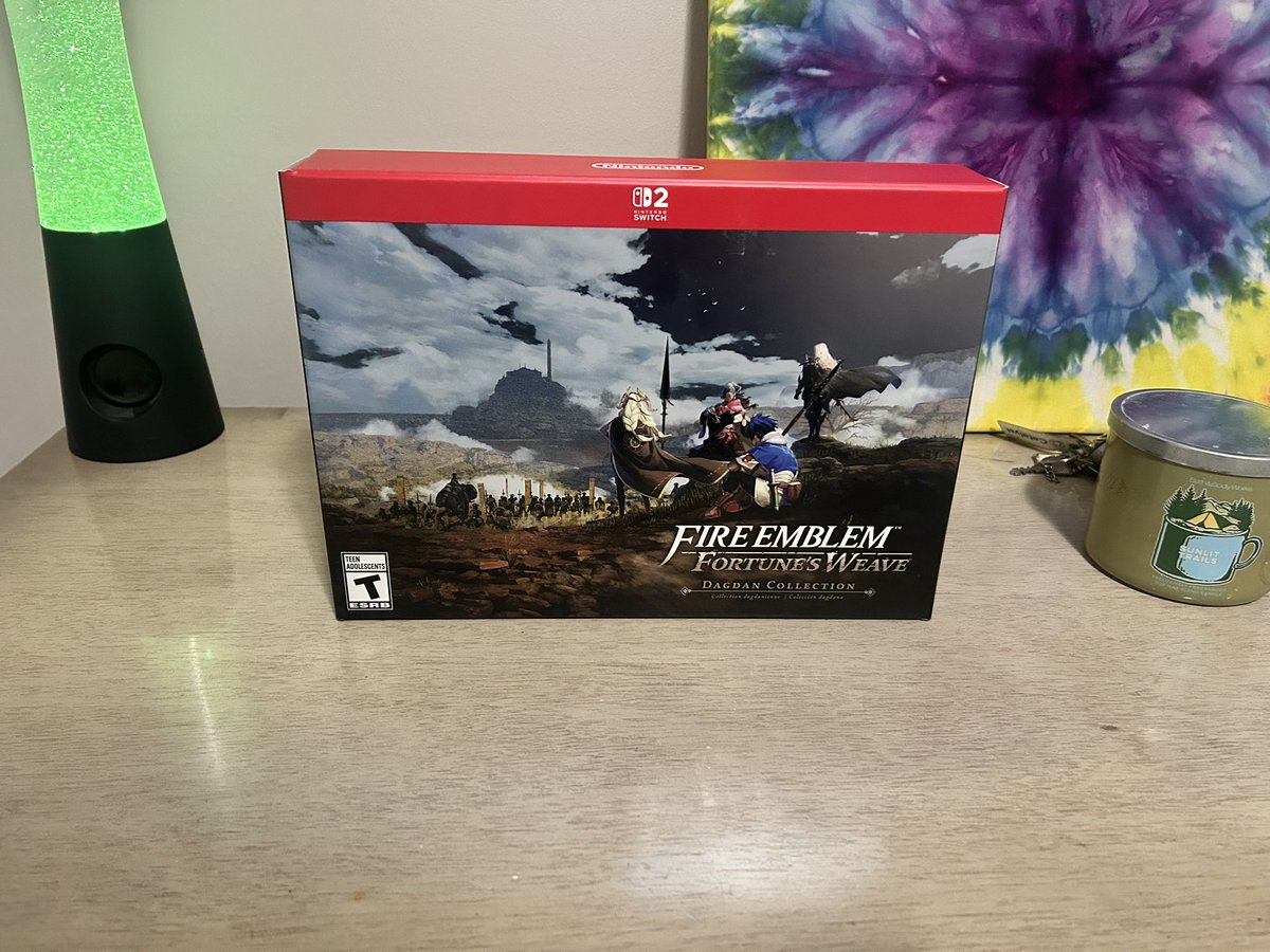 BTE_Nuclear's tweet photo. Finally have it .added to my collection now! Already on the game digitally but now I have it physically sealed in a collectors box onto the shelf. It goes totally worth it.#FireEmblemHeroes  #fireemblem #fortunesweave #Nintendo #gaming #Switch2 https://t.co/LRJrmulDoX