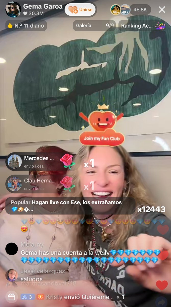 ShelbyT182's tweet photo. Gema &amp; La Welly con 254 mil espectadores y más de 30 Millones de likes en su primer live 🪩😎

Su ganadora pedorra nunca podría 😌 https://t.co/T0mOfhK59e