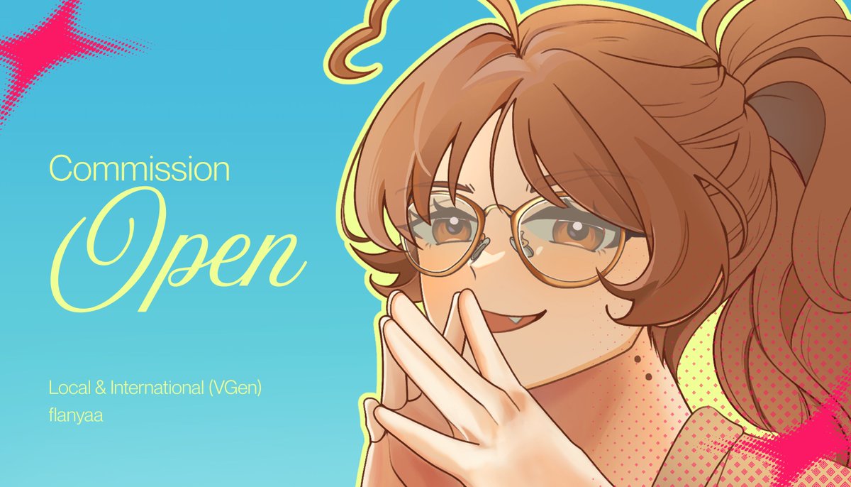 flanyaa's tweet photo. [rt / ♡ appreciated! ✦]

Hi everyone! Commissions are officially open for this batch (5 slots only).

All links and info are in the thread below!

Feel free to DM me if you have any questions. Thanks for the support!
(1/3)
#commissionopen #VGenComm #artidn #zonakaryaid https://t.co/t3c9SMnlII