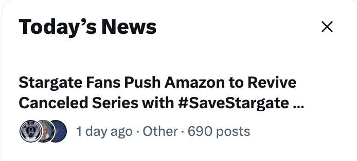 SGFansUnited's tweet photo. We're still fighting, @AmazonMGMStudio... and we're not going to stop any time soon! #SaveStargate https://t.co/E8h3LIHot9