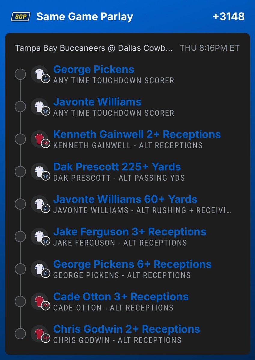 SaksLikely's tweet photo. TNF 🏈

https://t.co/miDlWSV5dZ https://t.co/EU0PbIA314