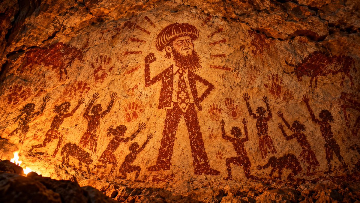 RealGabeItch's tweet photo. BREAKING:
Wall paintings found from the first drilla https://t.co/TKWjzBtbuX