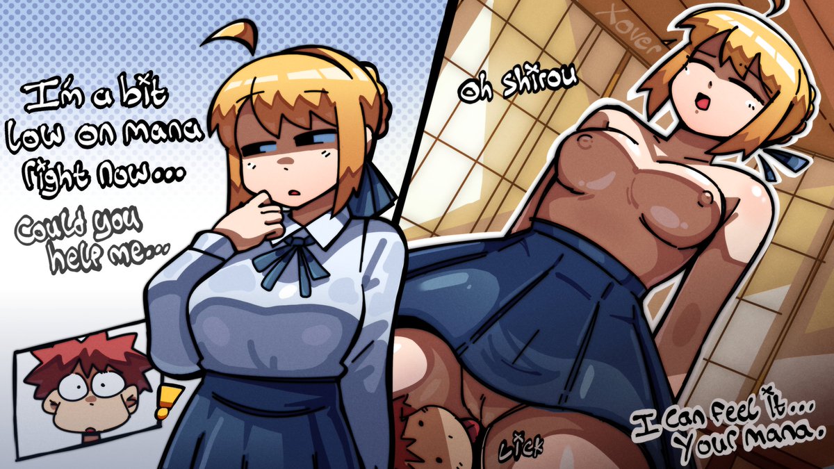 Xoverlin's tweet photo. Shirou helps saber with a mana transfer
#rule34 https://t.co/yQuUUzgx4X