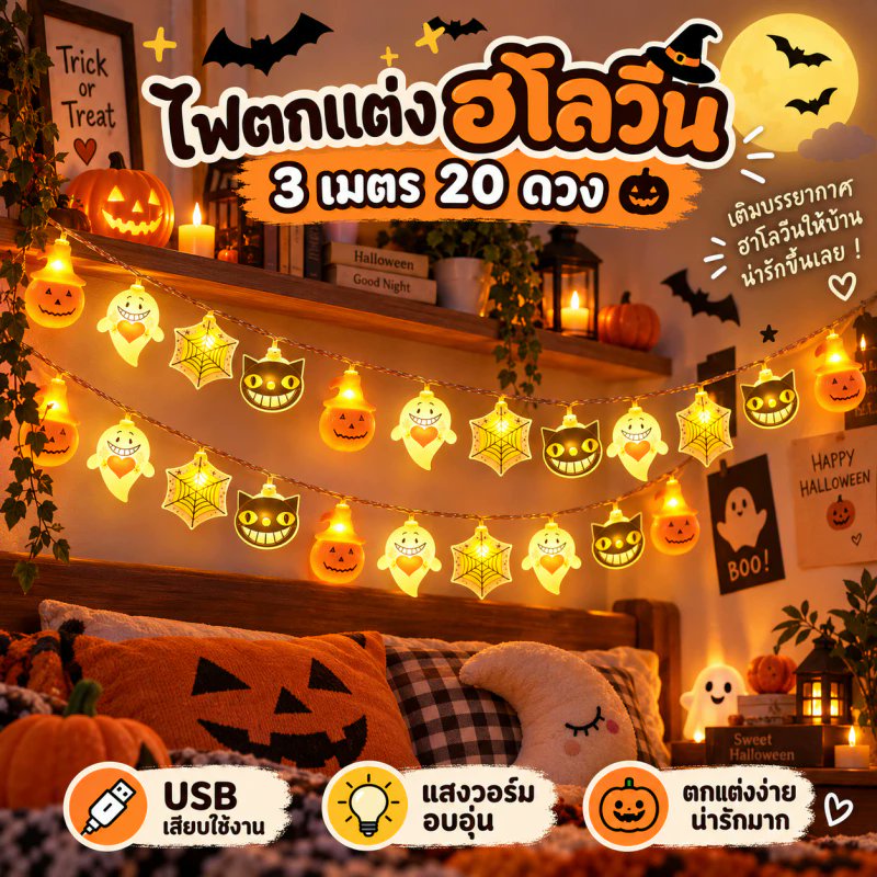 petit_ninis's tweet photo. 👻 ไฟตกแต่งฮาโลวีนแมวดำ แมงมุม
พิกัด🍊👇 https://t.co/tQDfbbzTAy

💬 ไฟตกแต่งฮาโลวีน LED
💬 โคมออกแบบเป็นลายผีฟักทอง
💬 ใช้ไฟผ่าน USB เพียงเสียบเข้ากับแหล่งจ่ายไฟ USB ก็พร้อมใช้งาน
#ไฟฮาโลวีน #ไฟตกแต่งฮาโลวีน #ไฟห้อยLED #ไฟผีฮาโลวีน #ของตกแต่งฮาโลวีน https://t.co/t4icRwnAqB