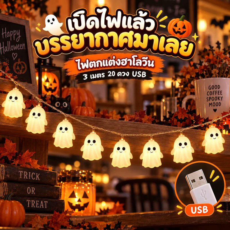 petit_ninis's tweet photo. 👻 ไฟตกแต่งฮาโลวีนผีน้อย
พิกัด🍊👇 https://t.co/tQDfbbzTAy

💬 ไฟตกแต่งฮาโลวีน LED 
💬 โคมออกแบบเป็นลายผีฟักทอง 
💬 ใช้ไฟผ่าน USB เพียงเสียบเข้ากับแหล่งจ่ายไฟ USB ก็พร้อมใช้งาน 

#ไฟฮาโลวีน #ไฟตกแต่งฮาโลวีน #ไฟห้อยLED #ไฟผีฮาโลวีน #ของตกแต่งฮาโลวีน #ป้ายยาช้อปปี้ #พิกัดช้อปปี้ https://t.co/7WPRy2XoWk