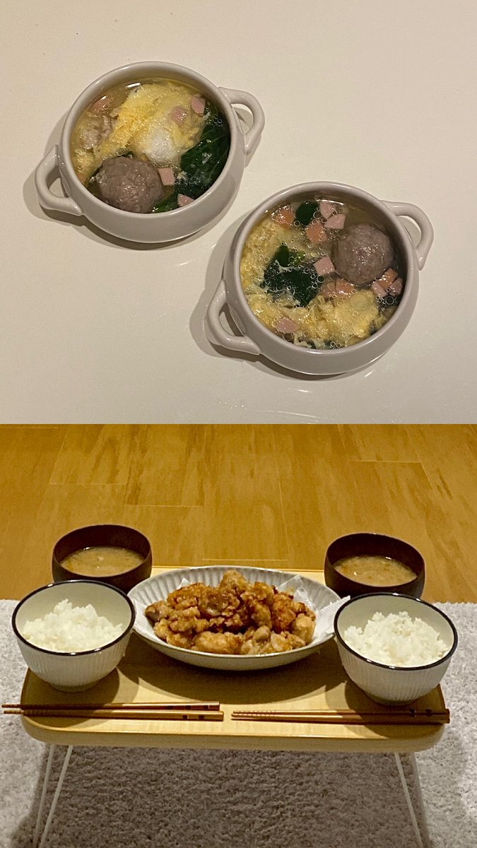 cyam_o_'s tweet photo. ← 机さえもなかった同棲初日 （1枚目）
→ お皿集めにハマりだした今 （2～3枚目） https://t.co/LQsW80KmC8