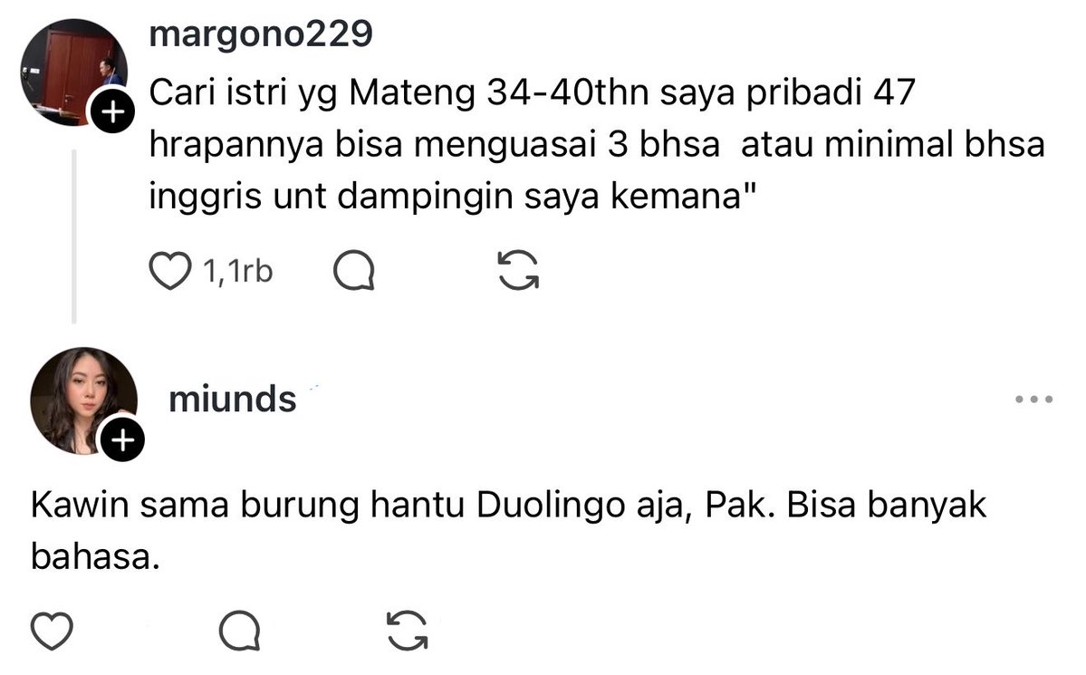 TanyarlBase's tweet photo. Sebenarnya bapak cari istri apa cari guru les bahasa siihh?!!! 😭💚 https://t.co/cp3oy72XVq