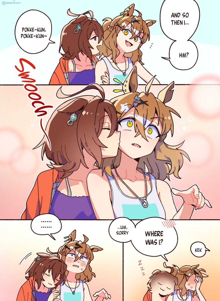 RagingAsn_'s tweet photo. EN Translation by @RagingAsn_
Artist Comment: Happily Together

영어 번역입니다!
다음에 또 봐요!
#UmaTranslations https://t.co/0OjjMASs3p