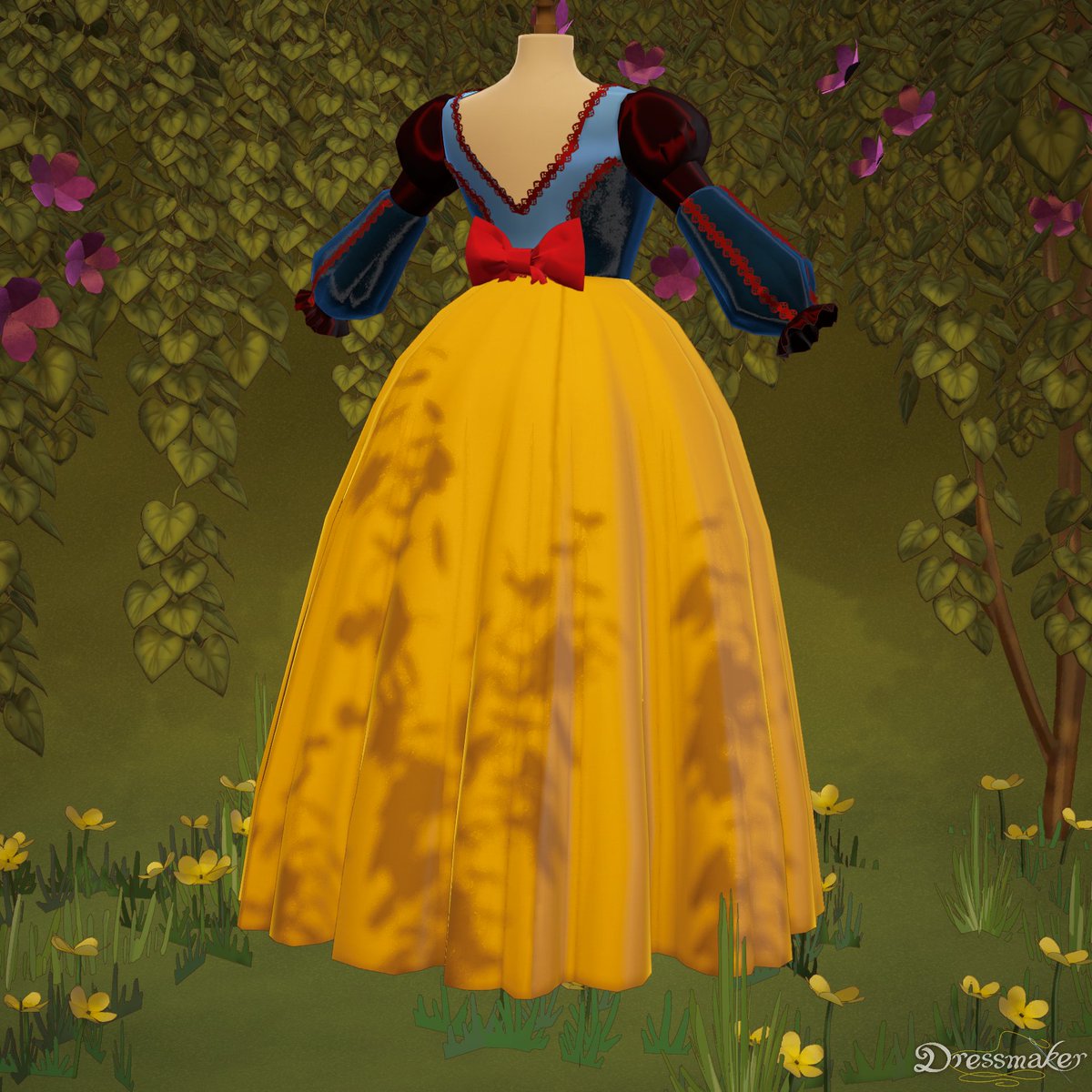 freeshfoxfries's tweet photo. I just got the #Dressmakergame and I made a Snow White gown and I feel myself healing an inner child https://t.co/ATq9WrvS4C