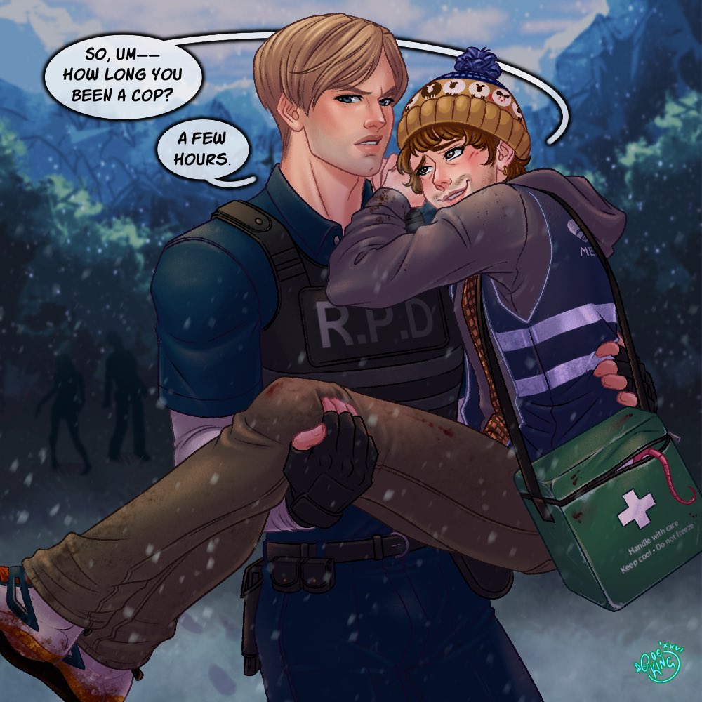RatKingPoe's tweet photo. #bryeon #ResidentEvilㅤ 
“aw, man, you really saved my bacon back there”
Rat meet bandwagon. Idgaf 🤩 https://t.co/s36oGEWkUT