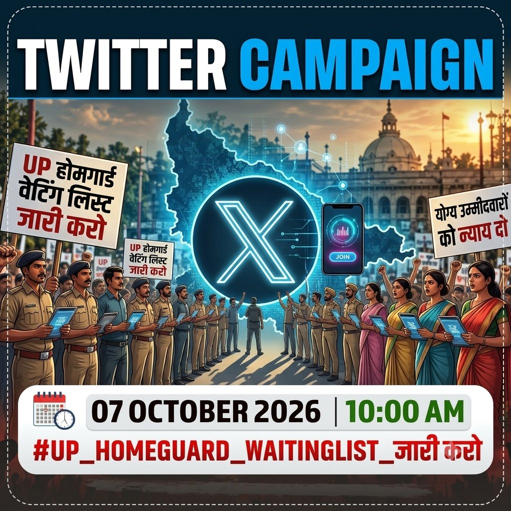 Bhanu1568121's tweet photo. माननीय मुख्यमंत्री जी, कृपया अभ्यर्थियों के भविष्य को देखते हुए इस मांग पर संज्ञान लेने की कृपा करें।

#UP_HOMEGUARD_WAITINGLIST_जारी_करो
@myogioffice
@CMOfficeUP
@upprpb
@UPTakOfficial
@InfoDeptUP
@aajtak
@TheLallantop https://t.co/FxQ0YYYnPY