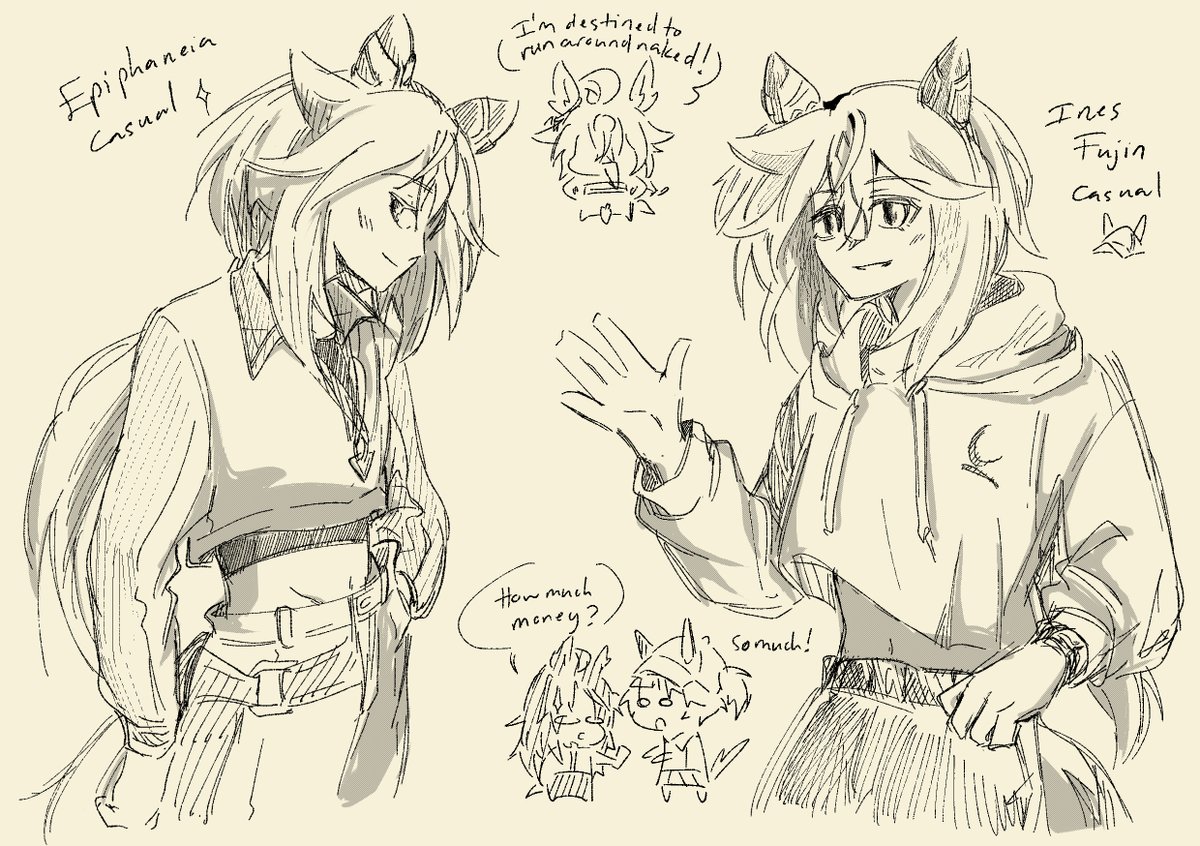 HakinuX's tweet photo. day 6: favorite casual outfit with Stego

i might have a type guys...

#umatober #umamusume https://t.co/JGo5SWJwQG