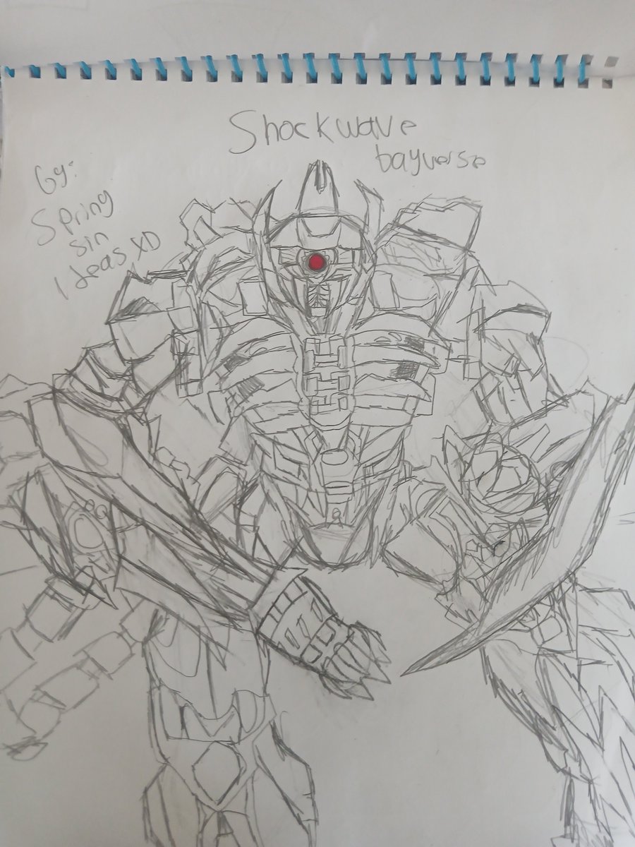 SpringMochister's tweet photo. Que perez.. espera.. Shockwave? (Me lleve mi figura de Shockwave SS a la universidad y me aburrido así que lo dibuje de una forma que mi cabeza no explotara.. que opinan? #Shockwave #Transformers #Fanart https://t.co/MnDBvbWDMq