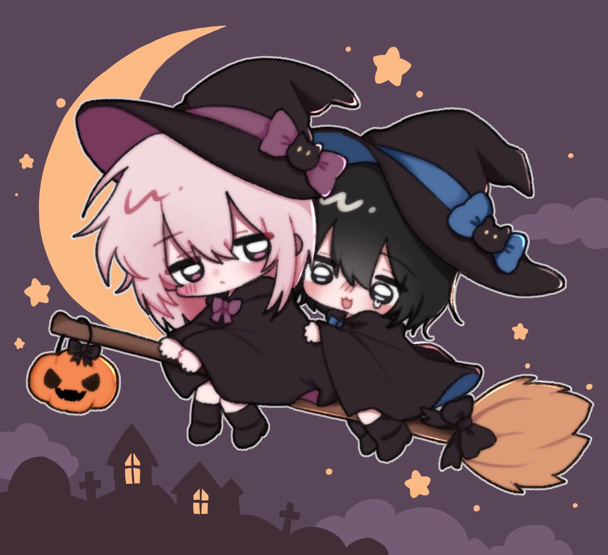 uub_777's tweet photo. #RT #커미션 #commission
🎃 할로윈 한정 2인 SD 고정틀 🎃

「둥실둥실 빗자루를 타자!」 타입 오픈했습니다 
 
1페어 1.0
샘플 할인 3페어 한정 0.9

♡ + RT 추첨으로 한 분께 1페어 그려드립니다!
추첨일 : 10월 30일

크레페 주소 https://t.co/bidzFCjKry https://t.co/fD70l1ezl0