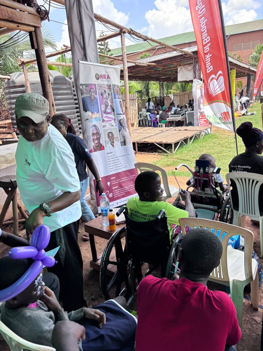 Oquals's tweet photo. @NIRA_Ug’s efforts to extend services to all are silent but reaffirming of the intention to leave no one behind.

As the world commemorated World Cerebral Palsy Day, they quickly recognized NIN registration as a gift for families with such members.

This is how you observe Customer Service Week meaningfully.