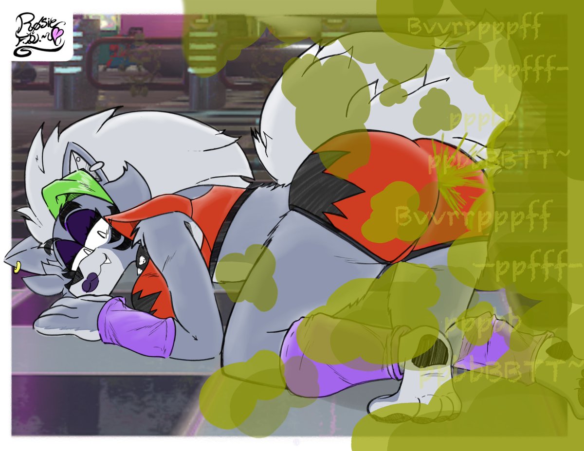 rosie_but_nasty's tweet photo. Farty Roxy~
this one took me quite a bit to finish, but I love it~
#furryfart https://t.co/2xt06S9BNQ