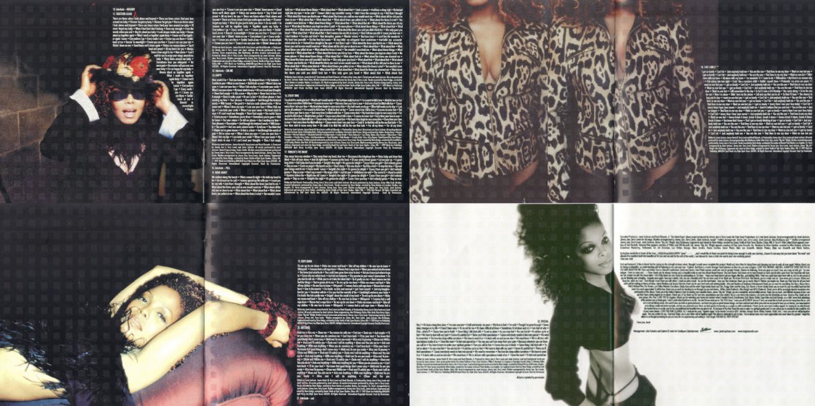 BeccaRBRoyalty's tweet photo. Today, 29 years ago, Janet Jackson released her magnum opus, The Velvet Rope. 

Her most introspective and personal work, the concept album fused R&B and pop with trip-hop, dance, folk, jazz, rock, and techno, creating one of the most adventurous sonic statements of her career.

Ellen von Unwerth photographed Janet for the album’s artwork, with additional photography by Mario Testino.