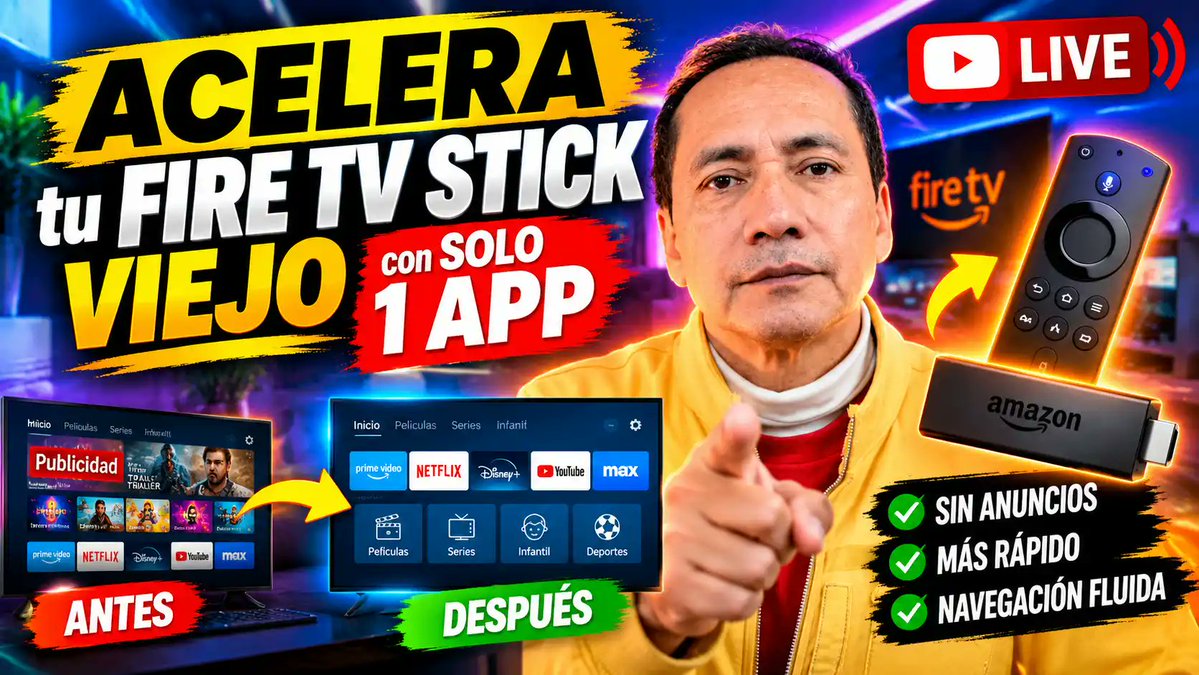 WinAplicaciones's tweet photo. 🔥 ¿Tu Fire TV Stick está LENTO? Haz ESTO y VOLARÁ 🚀 @GadgetsFacil https://t.co/9hehliT4Wi a través de @YouTube #FireTVStick #AmazonFireTV #FireTV #FireTVStickLento #FireTVStickTips #FireTVStickTrucos #Amazon #Streaming #SmartTV #AndroidTV https://t.co/Qp2XCXFnhA