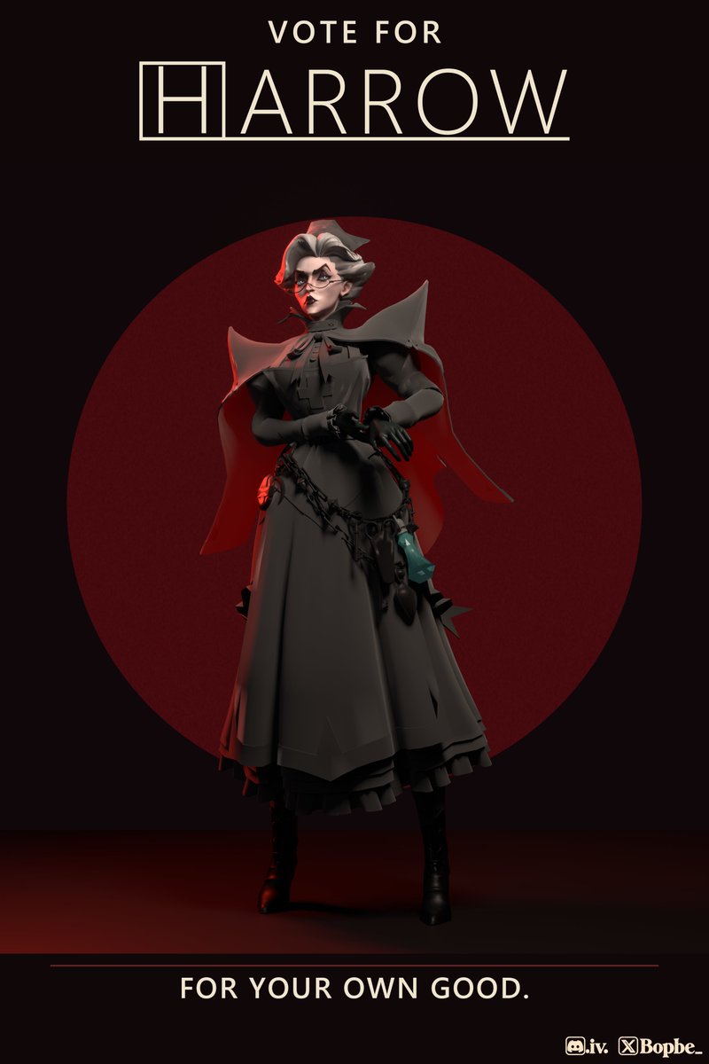 Bopbe_'s tweet photo. Let's get the Harrow sweep going! Go forth and get those votes!

#deadlock #nurseharrow https://t.co/rJh5bLY6qe