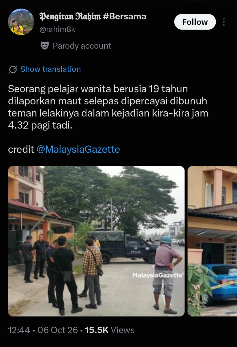 maevrck's tweet photo. less than a week we got 3 cases.. says who perempuan lagi emosi daripada lelaki ?? at least perempuan emosi tak membunuh orang 😹 https://t.co/HAvMbJgcZX