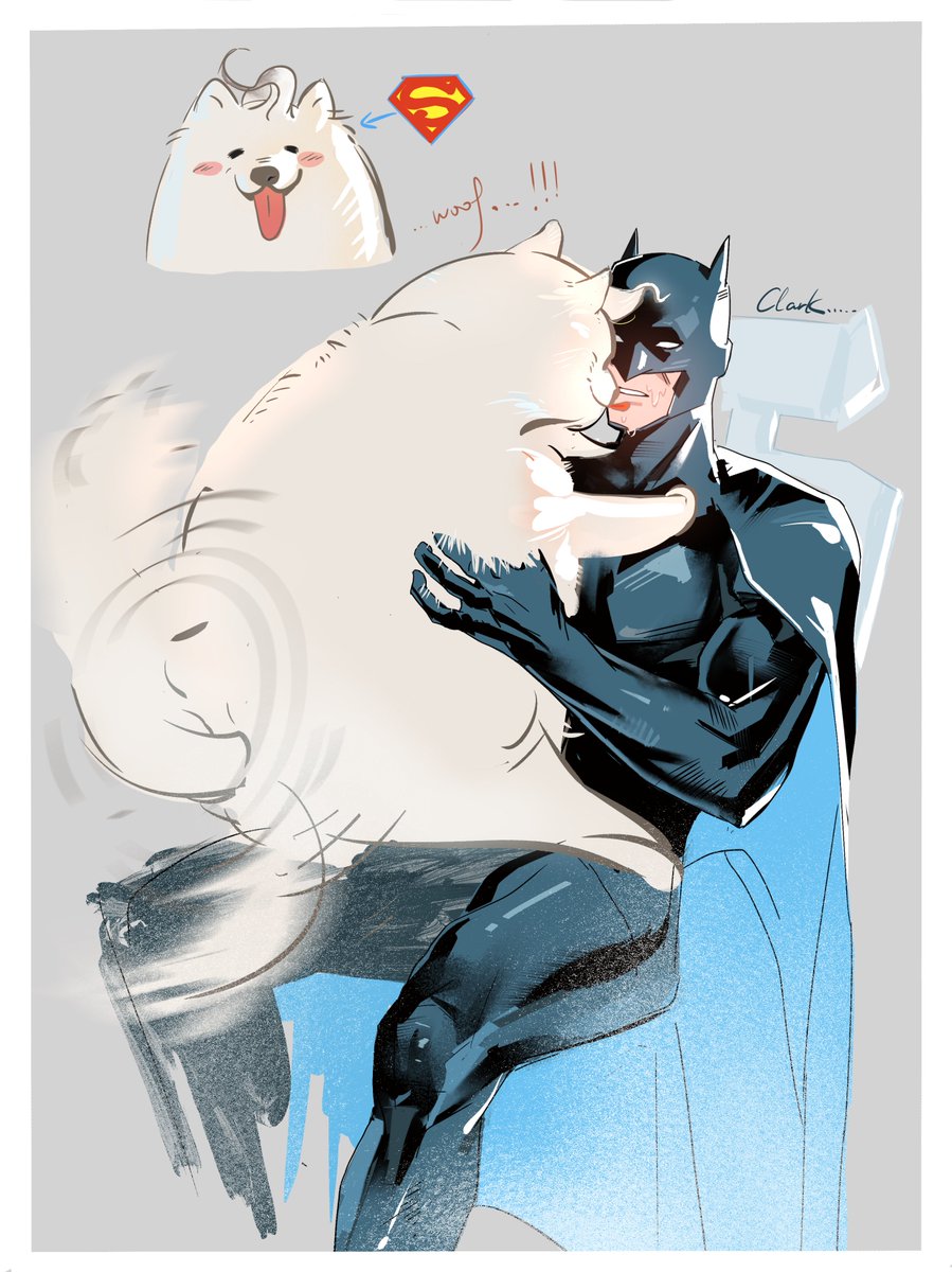 LeslieSuppiiii's tweet photo. 画了很想画的克拉克变成大狗环节🤩特别敦实的#superbat https://t.co/F1sRsQ0ZwC