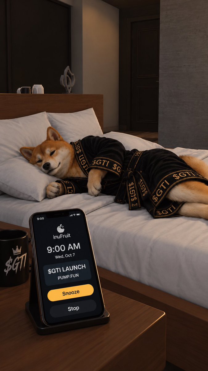 gtainu's tweet photo. DON’T HIT SNOOZE. ⏰

$GTI
TOMORROW • 9:00 AM
https://t.co/8mYnXliU8O 🐕🌴 https://t.co/tHziwJkhC9
