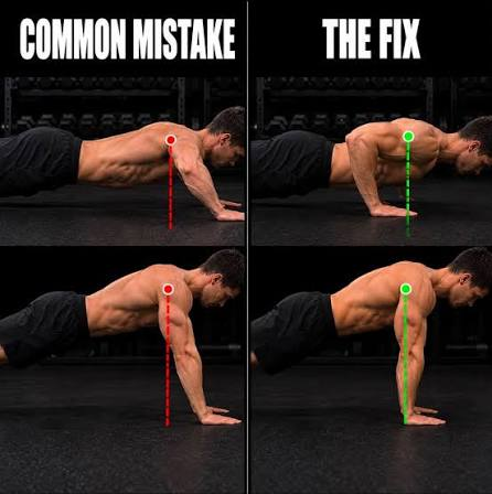 MrVAgrwl's tweet photo. Hands Too Far Forward

If your hands are farther out from your body than your shoulders you are placing more strain on your shoulders. While you can vary how close your hands are together to get different effects, they should still be under your shoulders.