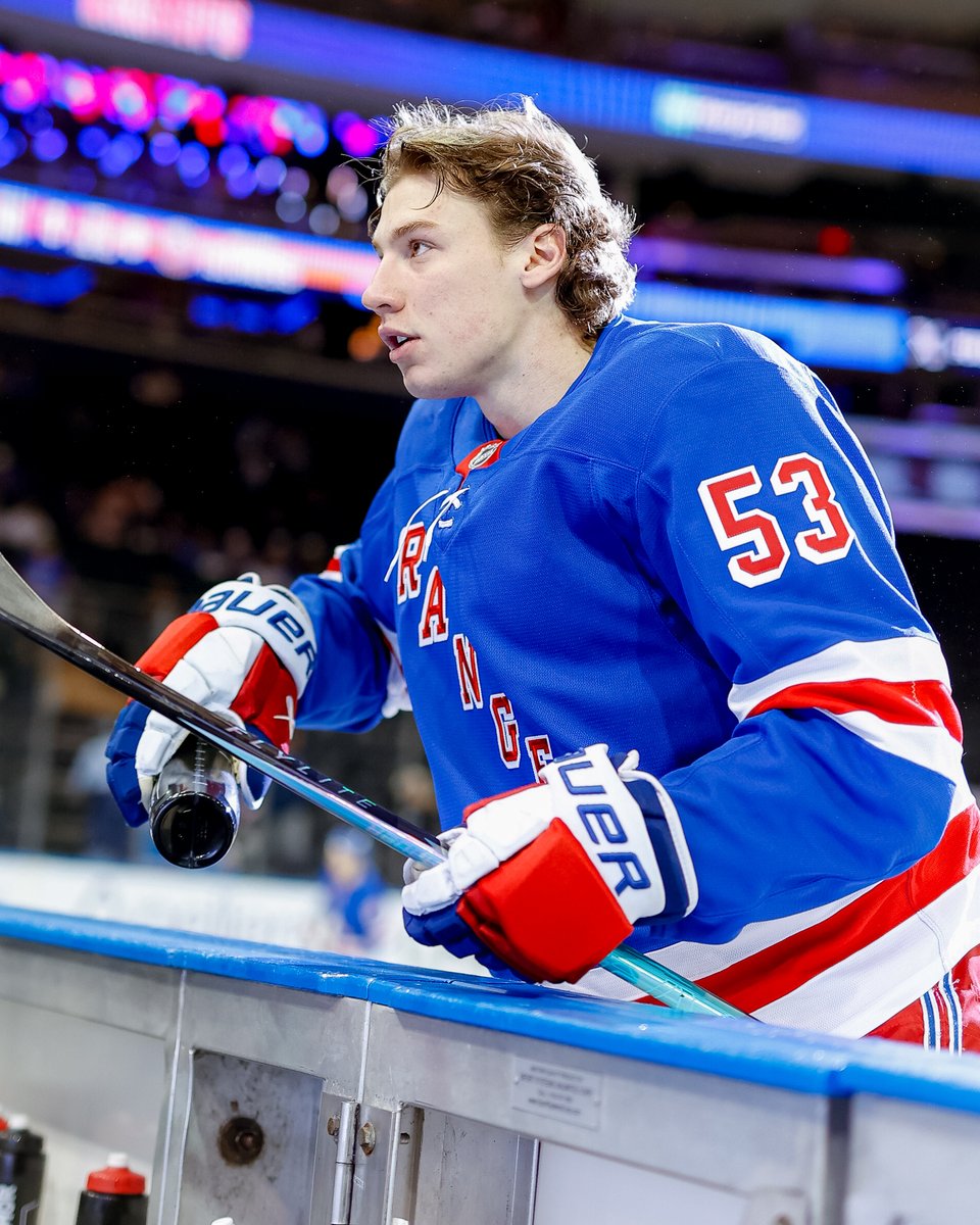 Welcome to the League, Cole Beaudoin! 🗽

The 24th overall pick in the 2024 #NHLDraft makes his NHL debut tonight! 

📺: @​espn 
 [📷](https://pbs.twimg.com/med