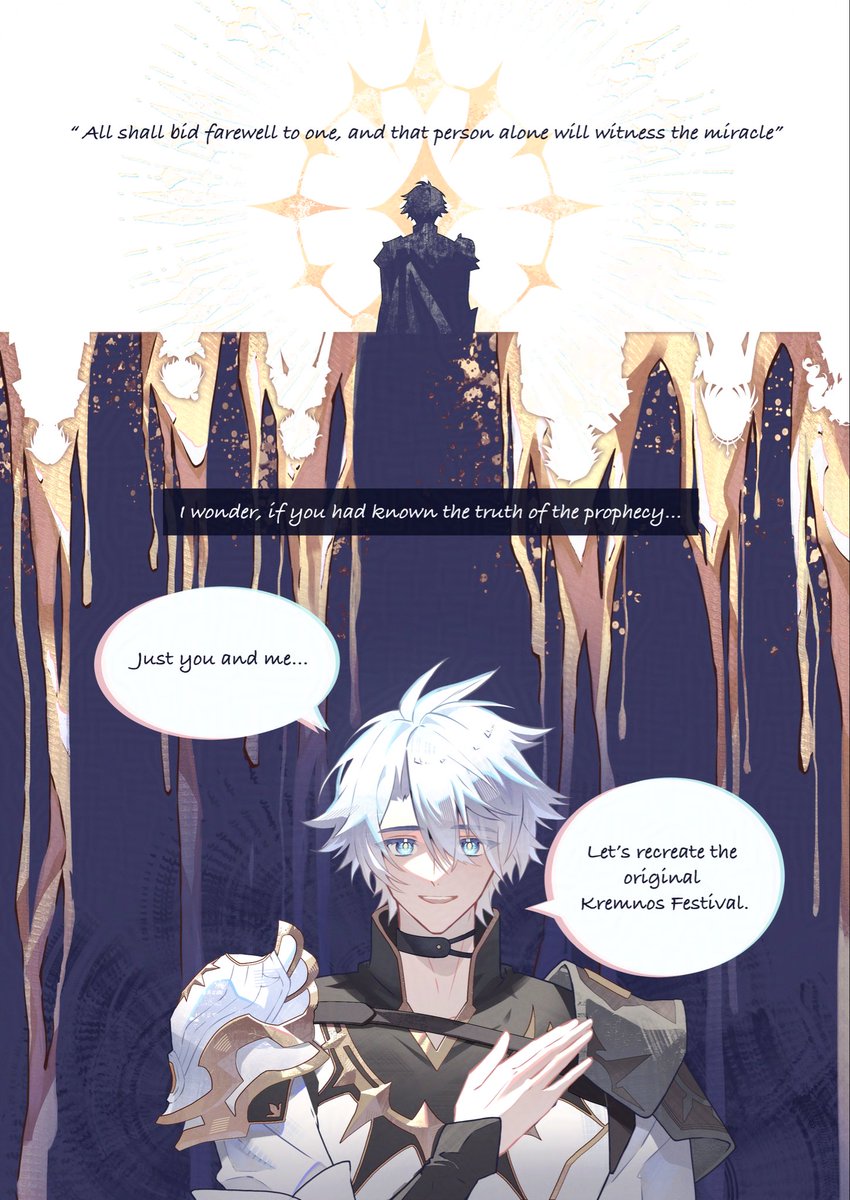 pseudotudou's tweet photo. Here it is! My contribution to the Phaidei zine Elythria! It’s been almost a year since I finished this lol, please enjoy some good ol angst

☀️🍷 (4/6) https://t.co/qGAB8XkCRc
