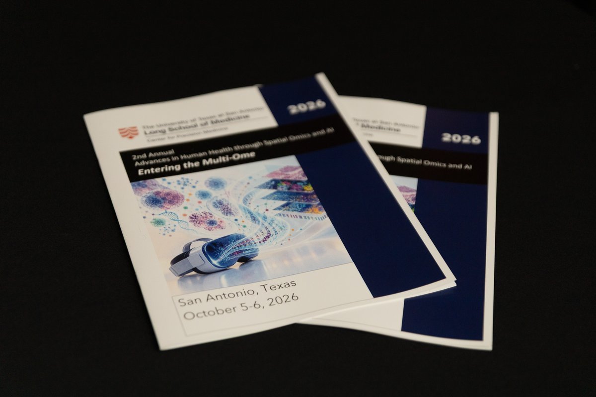 TheLongSOM's tweet photo. Participants and presenters concluded the 2nd Annual Advances in Human Health through Spatial Omics and AI 2026.

The final day featured a VR workshop and keynote honoring late @UTHealthSA President William L. Henrich. His wife, Mary, joined attendees for the keynote. https://t.co/2j97T8VjMZ