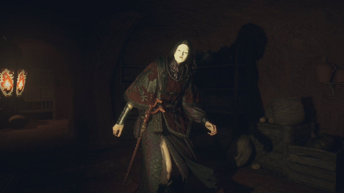 endoizei's tweet photo. おはようございます
能面ちゃんの化粧変えたくてバタルに密入国
#DragonsDogma2　＃ドラゴンズドグマ２ https://t.co/C8Z75WCwAZ