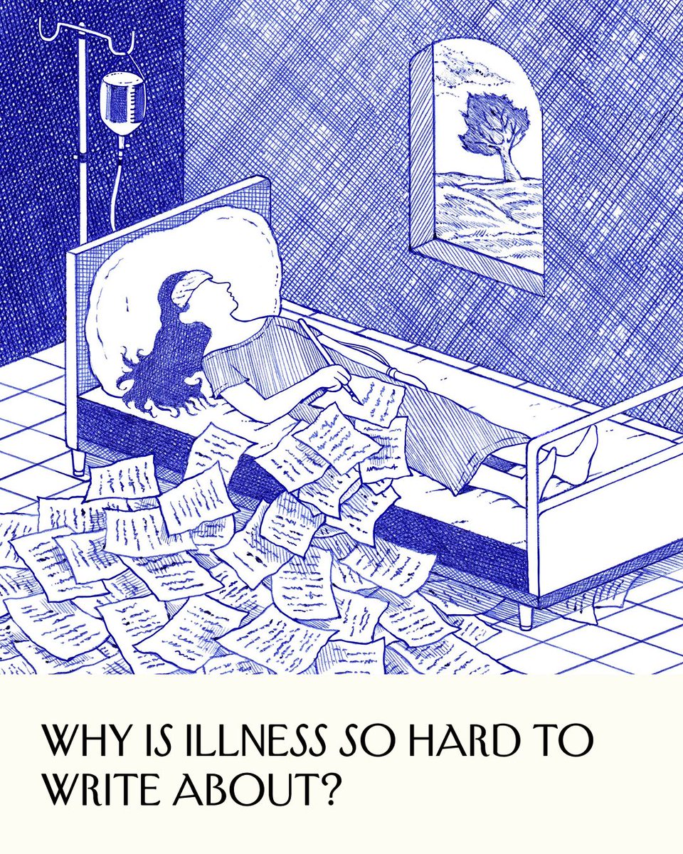 NewYorker's tweet photo. A hundred years ago, Virginia Woolf published her second most famous essay, “On Being Ill.” Written during a prolonged bout of illness the previous fall, Woolf asked why sickness—an unavoidable feature of human experience—is represented so rarely and inadequately in literature. “It becomes strange indeed that illness has not taken its place with love, battle, and jealousy among the prime themes of literature,” she wrote. Now Hermione Hoby writes, “The intervening century has qualified, if hardly refuted, the claim that sickness is neglected in fiction.” Hoby assesses how writers such as D. H. Lawrence, Albert Camus, Lena Dunham, and more have portrayed sickness in literature—and why we’re still struggling to put physical suffering into words: https://t.co/YWPlWo5GMD
