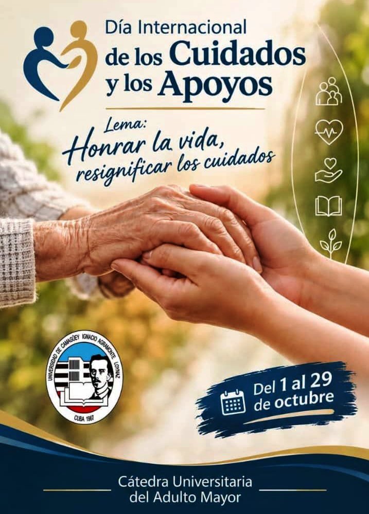 MioPinares's tweet photo. Continúa #Camagüey programa IV jornada Personas Mayores #CUAM @uc_camaguey  Miércoles 7 encuentro  sensibilización sobre interdependencia cuidados adulto mayor Centro médico sicopedagógico @HArgilagos14691 Jornada cierra 29 octubre @dpscamaguey1 @Feu_Ucmcg @YaimyrB @RRebeldeCuba https://t.co/9NmPtRrePp