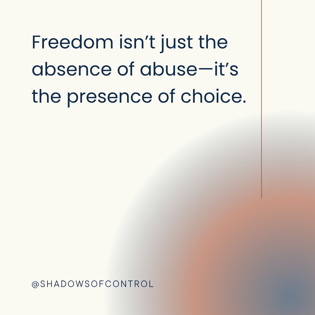 shadows_control's tweet photo. Real freedom means autonomy, not just surviving harm. Survivors deserve to feel safe enough to make decisions without fear or control.
#DomesticAbuseAwareness #FreedomToChoose https://t.co/GpSJXWIFxi